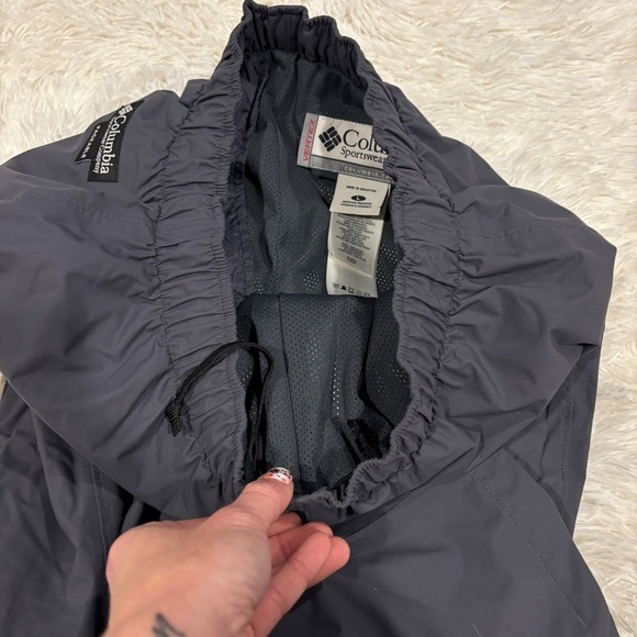 Columbia Omni-tech Vertex Woman’s gray ankle zip mesh lined nylon pants large - Picture 9 of 14